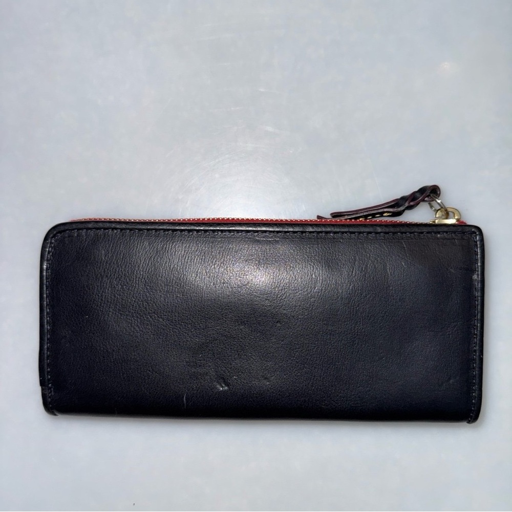 Dooney & Bourke Florentine 3/4 zip wallet in Navy - Picture 5 of 12